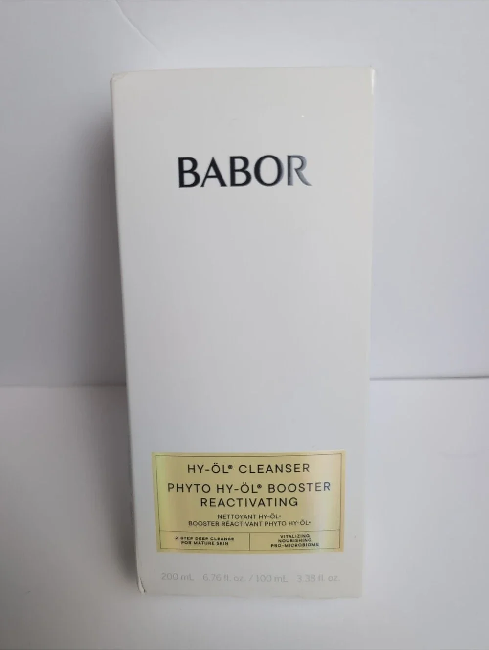 Babor HY-OL Cleanser & Phyto Hy-Ol Reactivating 200ml/ 100ml Unopened